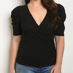 Black Plus Size Top